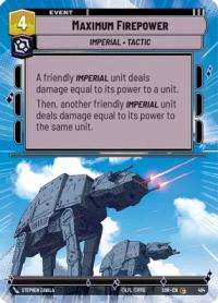 star wars unlimited spark of rebellion maximum firepower hyperspace foil
