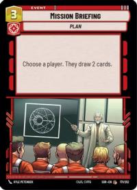 star wars unlimited spark of rebellion mission briefing foil