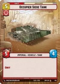 star wars unlimited spark of rebellion occupier siege tank hyperspace
