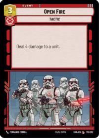 star wars unlimited spark of rebellion open fire foil