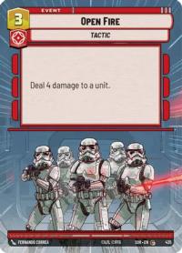 star wars unlimited spark of rebellion open fire hyperspace