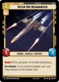 star wars unlimited spark of rebellion outer rim headhunter foil