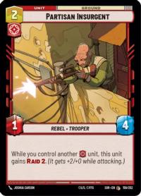 star wars unlimited spark of rebellion partisan insurgent