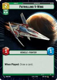 star wars unlimited spark of rebellion patrolling v wing hyperspace foil