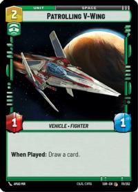 star wars unlimited spark of rebellion patrolling v wing