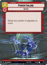 star wars unlimited spark of rebellion power failure hyperspace