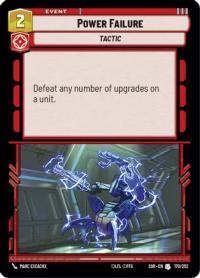 star wars unlimited spark of rebellion power failure