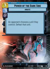 star wars unlimited spark of rebellion power of the dark side hyperspace foil