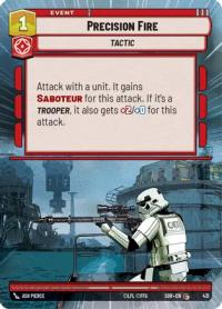 star wars unlimited spark of rebellion precision fire hyperspace