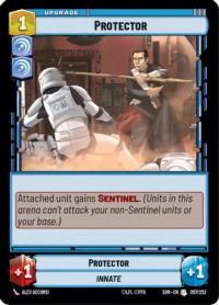 star wars unlimited spark of rebellion protector foil