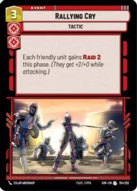 star wars unlimited spark of rebellion rallying cry