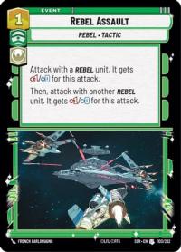 star wars unlimited spark of rebellion rebel assault foil