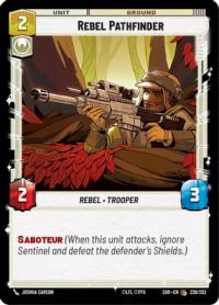 star wars unlimited spark of rebellion rebel pathfinder foil