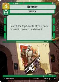 star wars unlimited spark of rebellion recruit hyperspace