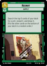 star wars unlimited spark of rebellion recruit