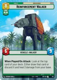 star wars unlimited spark of rebellion reinforcement walker hyperspace