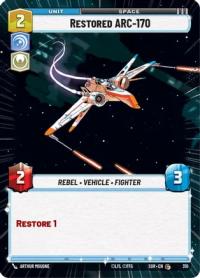 star wars unlimited spark of rebellion restored arc 170 hyperspace
