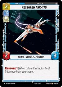 star wars unlimited spark of rebellion restored arc 170