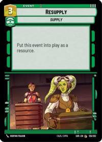 star wars unlimited spark of rebellion resupply foil