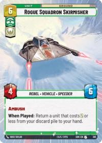 star wars unlimited spark of rebellion rogue squadron skirmisher hyperspace foil