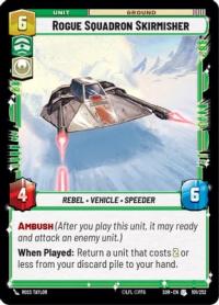 star wars unlimited spark of rebellion rogue squadron skirmisher
