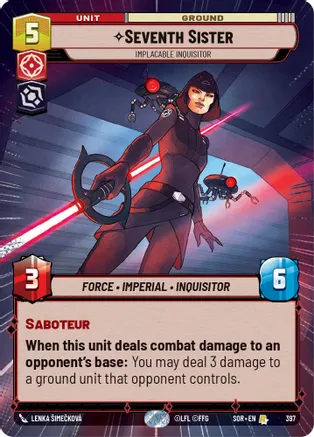 Seventh Sister - Implacable Inquisitor (Hyperspace) - Foil