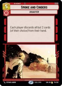 star wars unlimited spark of rebellion smoke and cinders foil