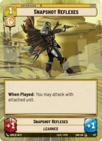 star wars unlimited spark of rebellion snapshot reflexes hyperspace foil