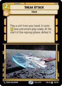 star wars unlimited spark of rebellion sneak attack foil