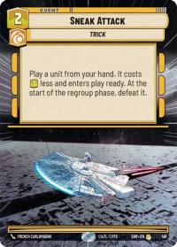 star wars unlimited spark of rebellion sneak attack hyperspace foil