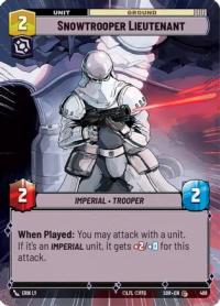 star wars unlimited spark of rebellion snowtrooper lieutenant hyperspace foil