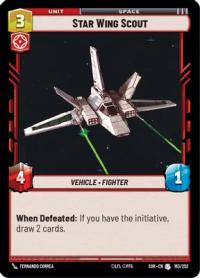 star wars unlimited spark of rebellion star wing scout foil foil
