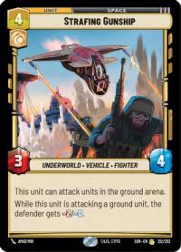 star wars unlimited spark of rebellion strafing gunship