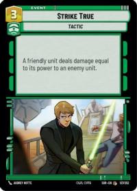 star wars unlimited spark of rebellion strike true foil