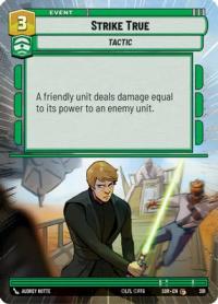 star wars unlimited spark of rebellion strike true hyperspace foil