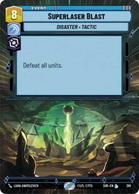 star wars unlimited spark of rebellion superlaser blast hyperspace foil