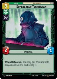 star wars unlimited spark of rebellion superlaser technician