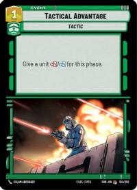 star wars unlimited spark of rebellion tactical advantage foil