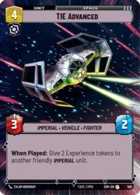 star wars unlimited spark of rebellion tie advanced hyperspace foil