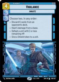 star wars unlimited spark of rebellion vigilance foil
