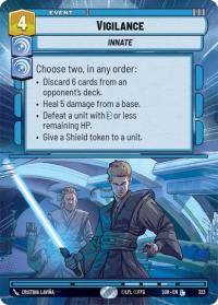 star wars unlimited spark of rebellion vigilance hyperspace