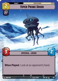 star wars unlimited spark of rebellion viper probe droid hyperspace foil