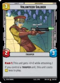 star wars unlimited spark of rebellion volunteer soldier foil