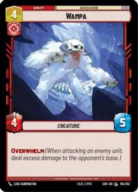 star wars unlimited spark of rebellion wampa foil