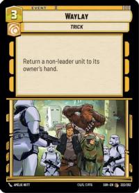 star wars unlimited spark of rebellion waylay foil
