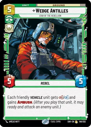 Wedge Antilles - Star of the Rebellion - Foil