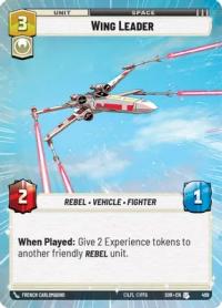 star wars unlimited spark of rebellion wing leader hyperspace