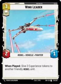 star wars unlimited spark of rebellion wing leader