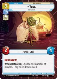 star wars unlimited spark of rebellion yoda old master hyperspace foil