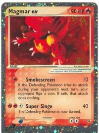 pokemon ex ruby sapphire magmar ex 100 109